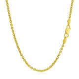 2.2mm 14K Yellow Gold Forsantina Lite Cable Link Chain thumbnail 3