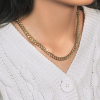 10k Yellow Gold Semi Solid Miami Cuban Chain (6.60 mm)