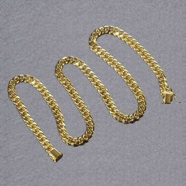 10k Yellow Gold Semi Solid Miami Cuban Chain (6.60 mm)