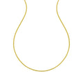 14K yellow gold sparkle spring chain necklace 1.90 mm diamond-cut links