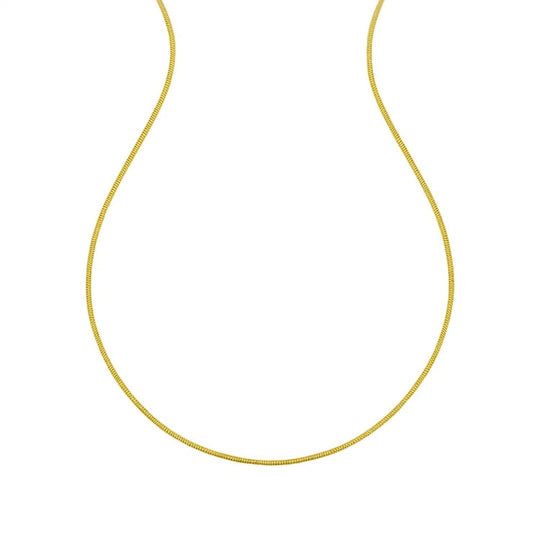 14K yellow gold sparkle spring chain necklace 1.90 mm diamond-cut links