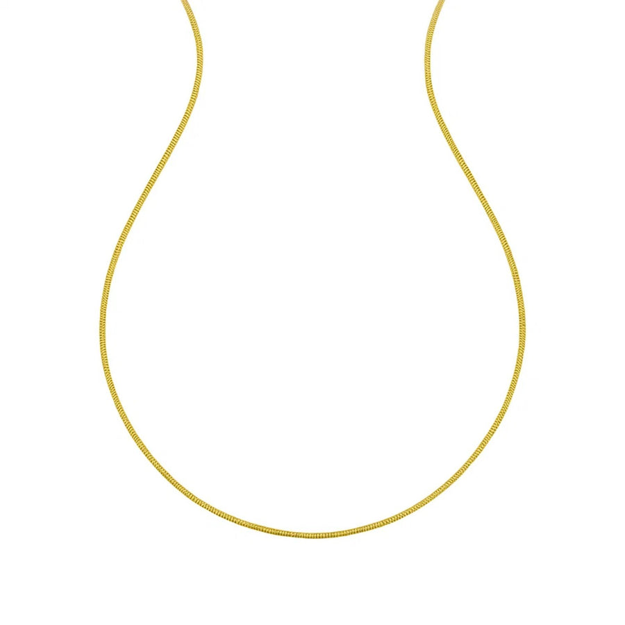 14K Yellow Gold Sparkle Spring Chain Necklace (1.90 mm)