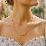 14K Yellow Gold Sparkle Spring Chain Necklace (1.90 mm) thumbnail 4