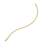 14K yellow gold sparkle spring chain bracelet, 2.10 mm width thumbnail 1
