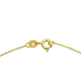 14K Yellow Gold Emerald Cut Peridot Necklace thumbnail 4
