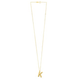 14K Yellow Gold Helium Initial K Pendant thumbnail 2