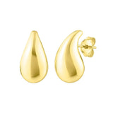 Small Raindrop Stud Earrings in 14K Yellow Gold thumbnail 1