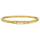 Gold Over Sterling Silver Cubogas Chain Bracelet thumbnail 2