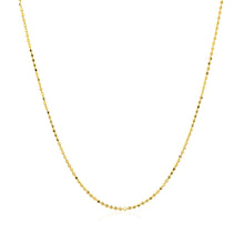 Load image into Gallery viewer, 14k Yellow Gold Diamond Cut Bead Chain (0.90 mm)