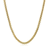 14k Yellow Gold Solid Round Box Chain (3.6 mm) thumbnail 2