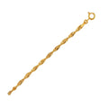 10k Yellow Gold Singapore Bracelet (2.20 mm)