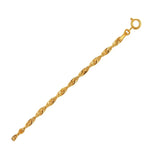 10k Yellow Gold Singapore Bracelet (2.20 mm) thumbnail 1