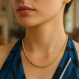 14k Yellow Gold Light Rope Chain (4.3 mm) thumbnail 4