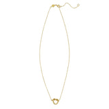 14K Yellow Gold Love Knot Necklace thumbnail 2