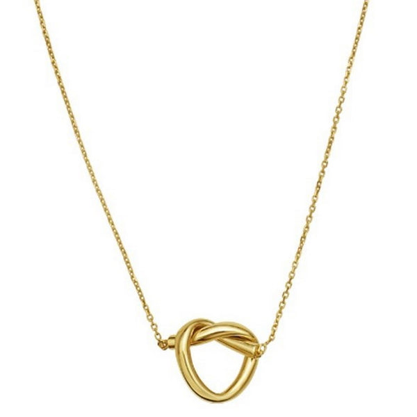 14K Yellow Gold Love Knot Necklace