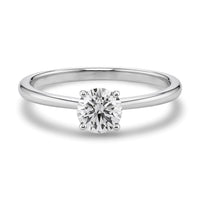3/4 Carat Round Lab Grown IGI G/VS1 Diamond Solitaire Ring in 10K White Gold