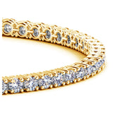 Lab Grown Round Diamond Tennis Bracelet in 14k Yellow Gold (6 cctw F/G  VS2/SI1) thumbnail 2