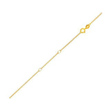 Double Extendable Diamond Cut Cable Chain in Yellow Gold (0.87 mm) thumbnail 1
