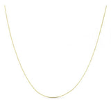 Double Extendable Diamond Cut Cable Chain in Yellow Gold (0.87 mm) thumbnail 2