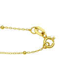 Malachite Geometric Rectangle Necklace in 14K Yellow Gold thumbnail 3