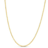 Moon Cut Bead Chain in 14k Yellow Gold (2.50 mm) thumbnail 2