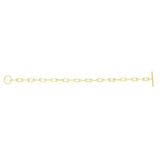 14K Yellow Gold Paperclip Toggle Bracelet thumbnail 3