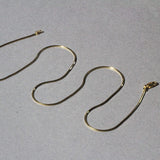 1.0mm 14K Yellow Gold Octagonal Shiny Snake Chain thumbnail 2