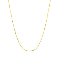 1.0mm 14K Yellow Gold Octagonal Shiny Snake Chain