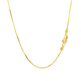 1.0mm 14K Yellow Gold Octagonal Shiny Snake Chain thumbnail 5