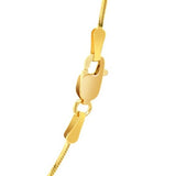1.0mm 14K Yellow Gold Octagonal Shiny Snake Chain thumbnail 6