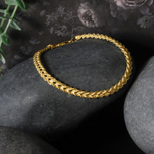 Load image into Gallery viewer, Double Rope Chain Bracelet in 10k Yellow Gold (2.10 mm)