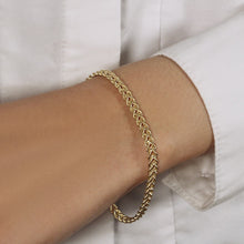 Load image into Gallery viewer, Double Rope Chain Bracelet in 10k Yellow Gold (2.10 mm)