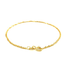 Load image into Gallery viewer, 10k Yellow Gold Singapore Bracelet (1.50 mm)