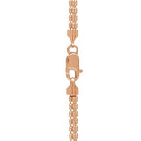 Ice Barrel Chain in 14k Rose Gold (3.1 mm) thumbnail 4