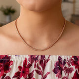 Ice Barrel Chain in 14k Rose Gold (3.1 mm) thumbnail 5