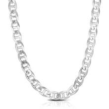 Load image into Gallery viewer, Sterling Silver Rhodium Plated Mariner Chain (8.00 mm)