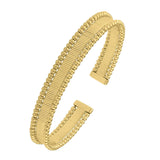 Smooth Surface Pallina Cuff Bangle in 14K Yellow Gold (9.00 mm) thumbnail 1
