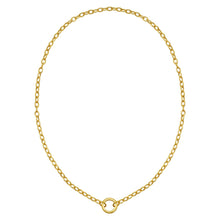 14K Yellow Gold Push Lock Charm Necklace (4.20 mm)