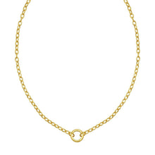 14K Yellow Gold Push Lock Charm Necklace (4.20 mm)