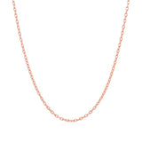 14k Rose Gold Round Cable Link Chain (1.50 mm) thumbnail 2