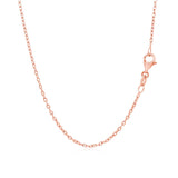 14k Rose Gold Round Cable Link Chain (1.50 mm) thumbnail 3