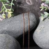 14k Rose Gold Round Cable Link Chain (1.50 mm) thumbnail 4