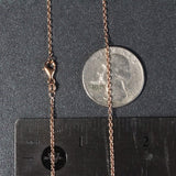 14k Rose Gold Round Cable Link Chain (1.50 mm) thumbnail 7