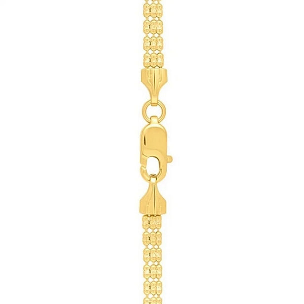 Ice Barrel Chain in 14k Yellow Gold (3.1 mm)