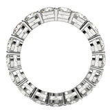 Round Cut Lab Grown Diamond Eternity Ring in 14k White Gold (3 cttw FG/VS2) thumbnail 3