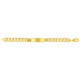 14k Yellow Gold Curb ID Bracelet (11.00 mm) thumbnail 2