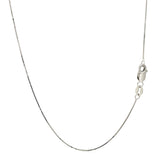 10k White Gold Classic Box Chain (0.45 mm) thumbnail 3