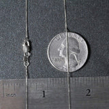 10k White Gold Classic Box Chain (0.45 mm) thumbnail 7