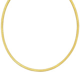 Gold over sterling silver Cubogas tubular link chain necklace thumbnail 1
