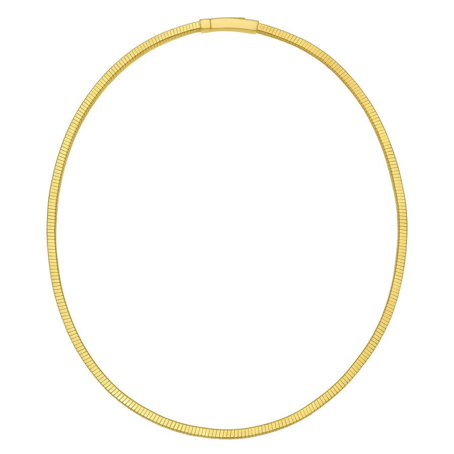 Gold Over Sterling Silver Cubogas Chain Necklace